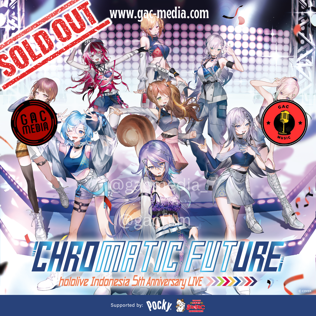 Poster resmi hololive Indonesia 5th Anniversary LIVE Chromatic Future di ICE BSD 2025