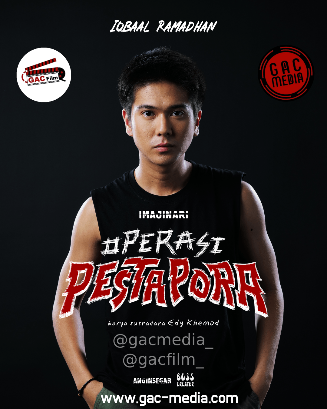 Poster resmi teaser film Operasi Pesta Pora yang dibintangi Iqbaal Ramadhan