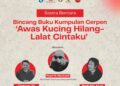 Sastra Bentara Bincangkan Buku “Awas Kucing Hilang (Lalat Cintaku)” di Gramedia Teuku Umar, Denpasar