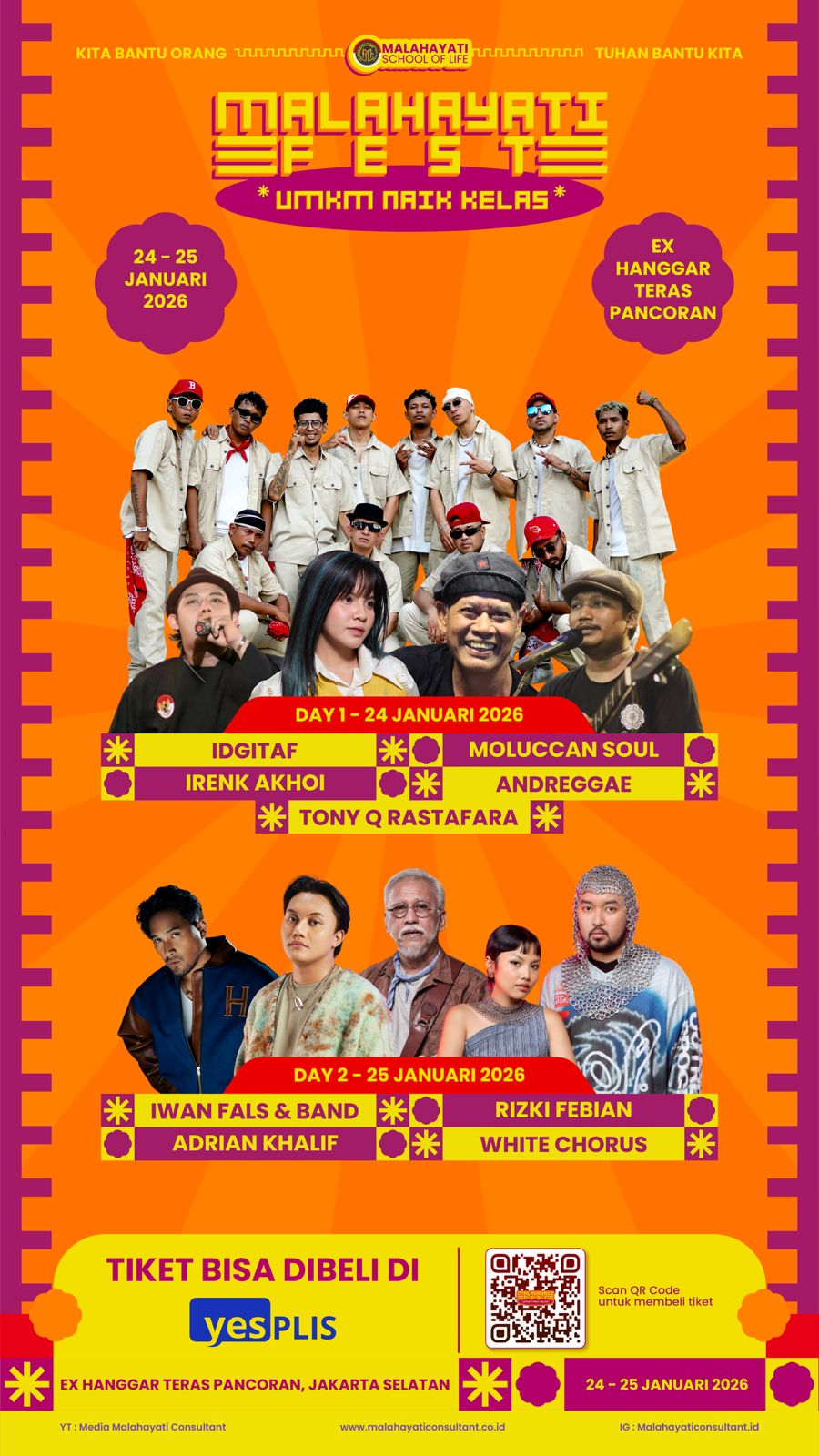 Deretan musisi nasional pengisi acara Malahayati Fest 2026