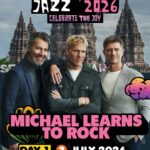 Penonton lintas generasi menikmati konser MLTR di Prambanan Jazz Festival 2026.