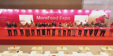 Opening ceremony MoreFood Expo Indonesia 2026 di JIExpo Kemayoran Jakarta.