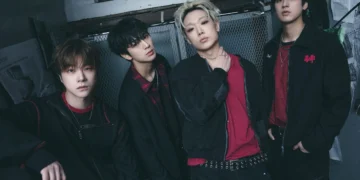 iKON dengan formasi JAY, SONG, BOBBY, dan CHAN untuk konser Jakarta 2026.
